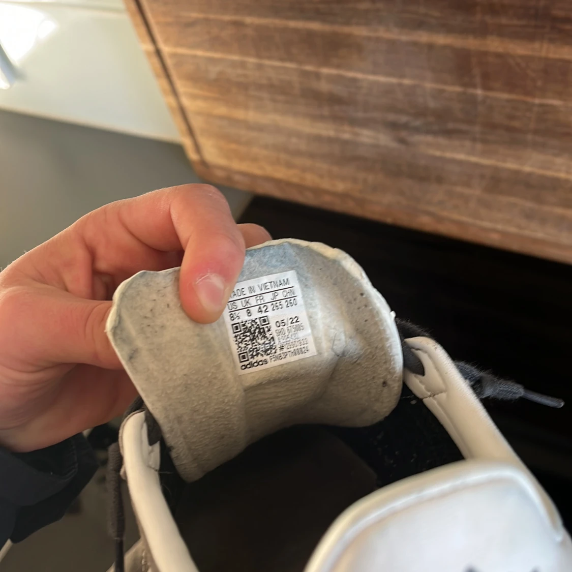 Adidas Gazelle grå/vita sneakers - 3