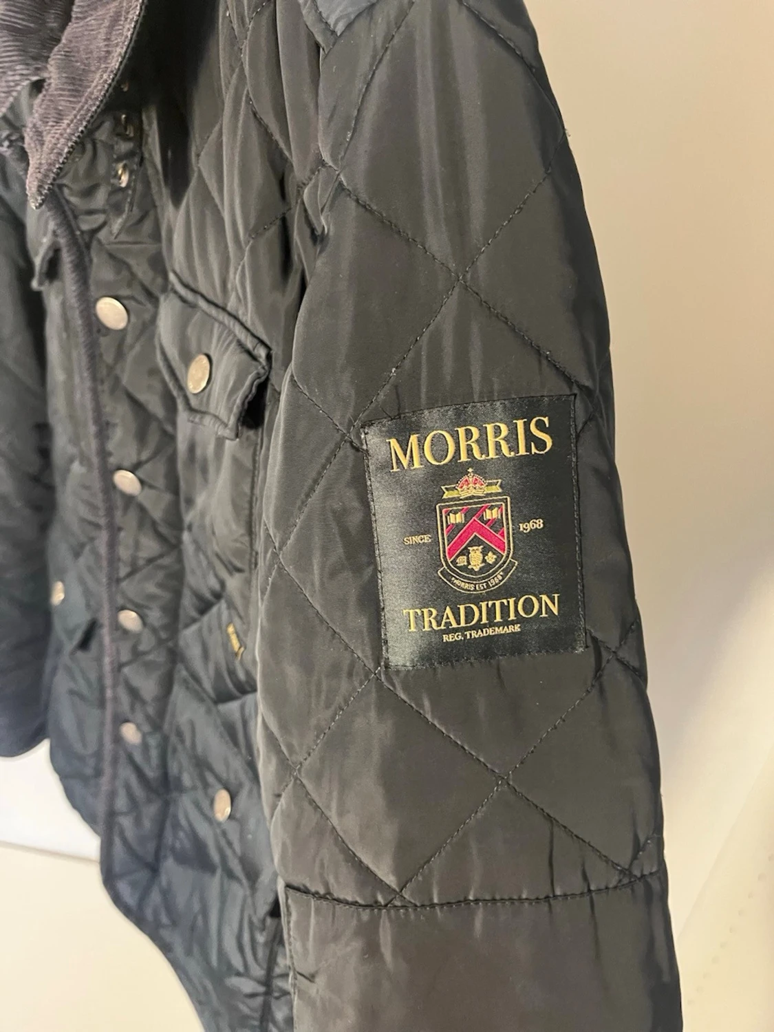 Mörkblå quiltad jacka från Morris - 1