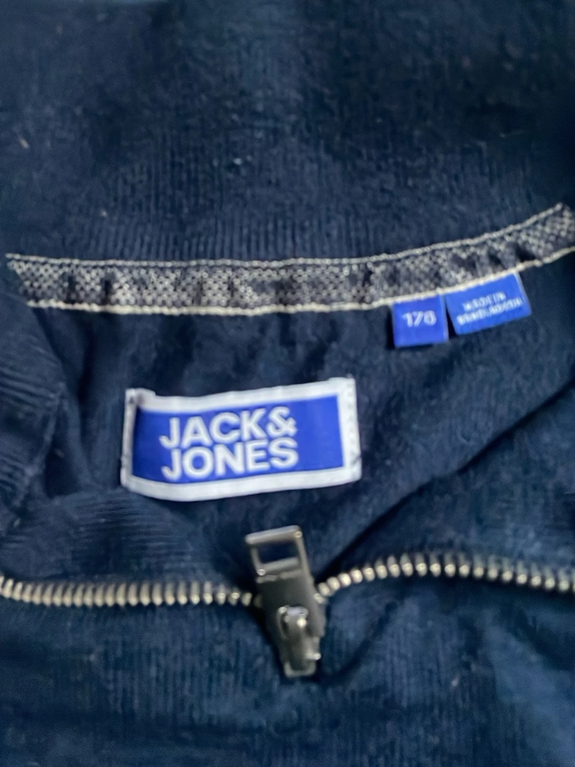 Marinblå half zip tröja Jack & Jones - 1