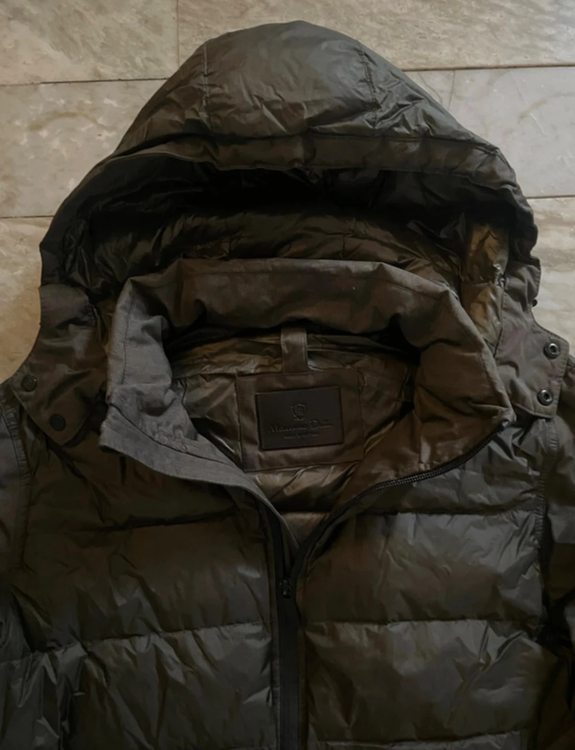 Mörkgrön dunjacka Massimo dutti - 1