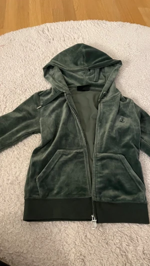 Juicy tröja  -  Mörkgrön juicy tröja aldrig använt passar mig som ofta bär S eller XS skriv för bilder eller frågor