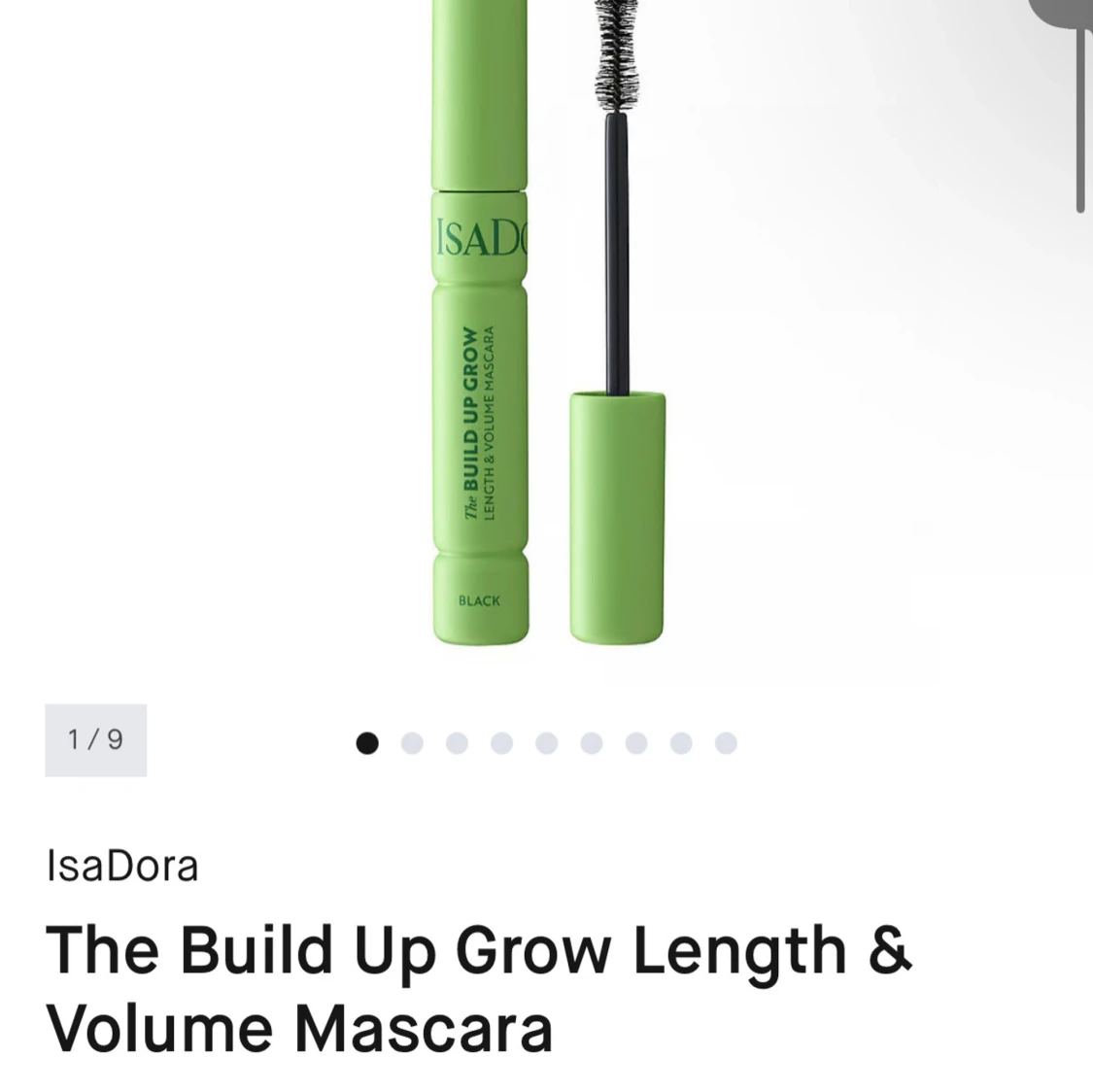 IsaDora Build Up Grow Mascara svart
