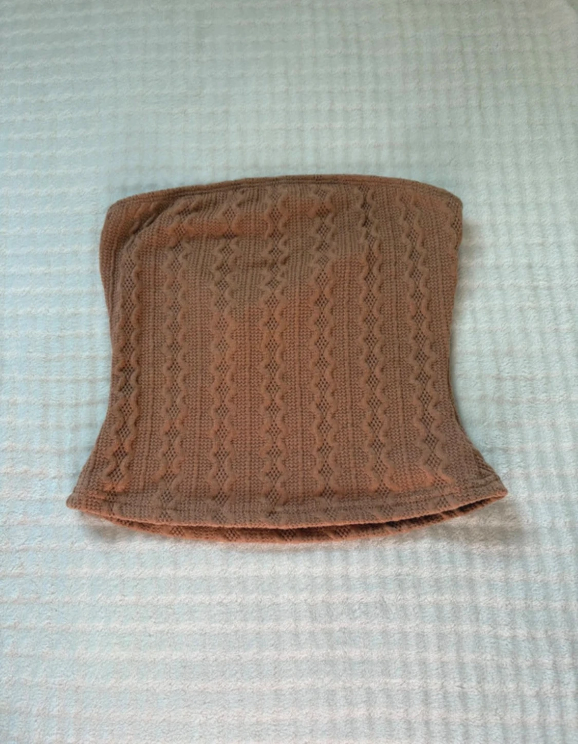 Brun stickad tubtopp från SHEIN  - 1