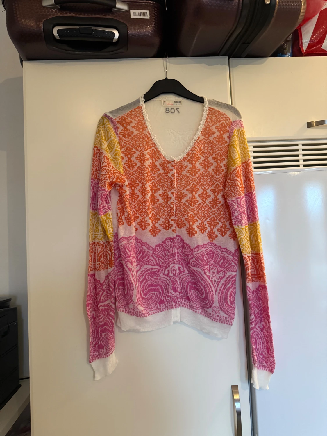 Färgglad Odd Molly kofta med mönster