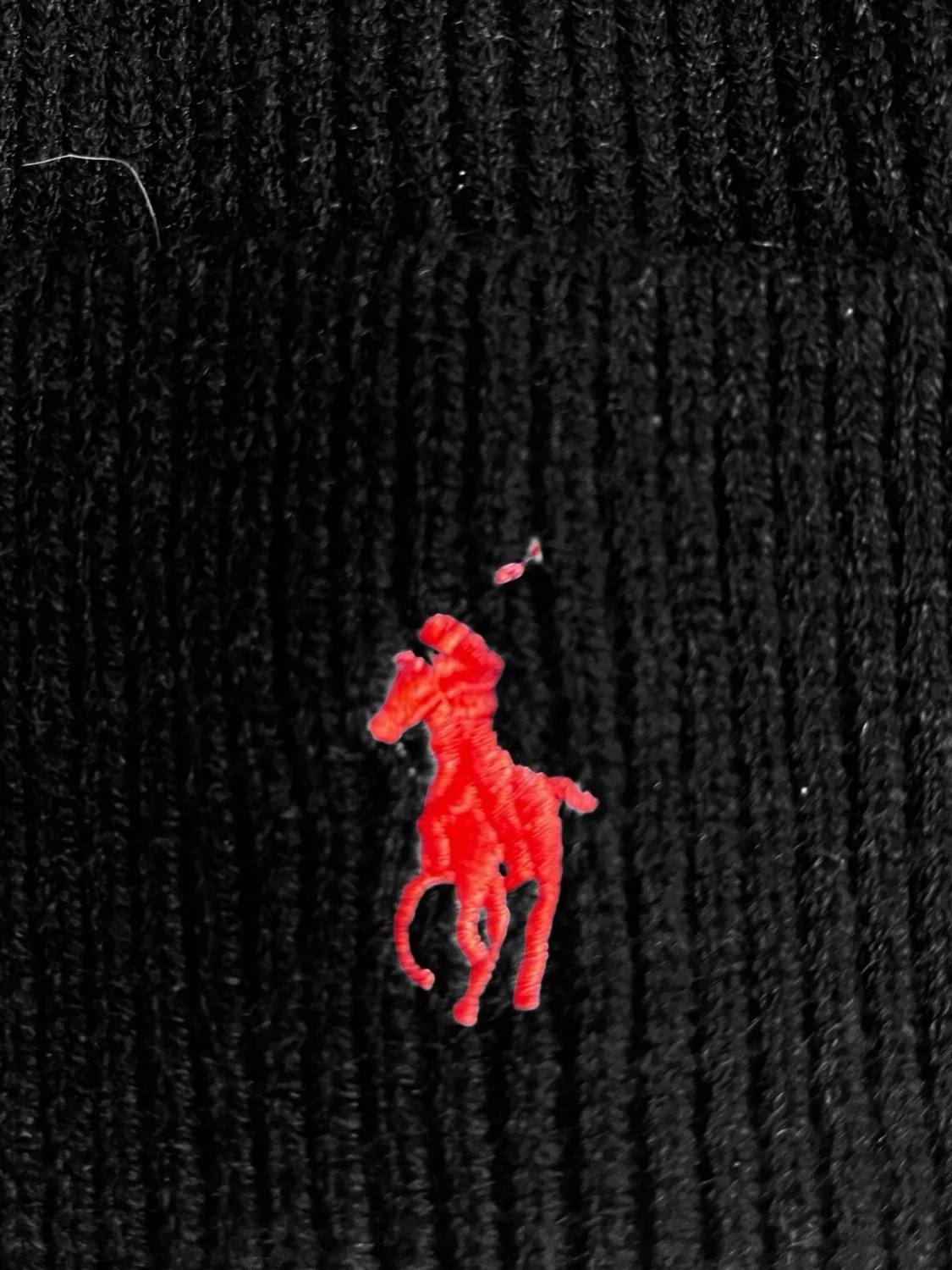 Svart stickad mössa från Polo Ralph Lauren - 1