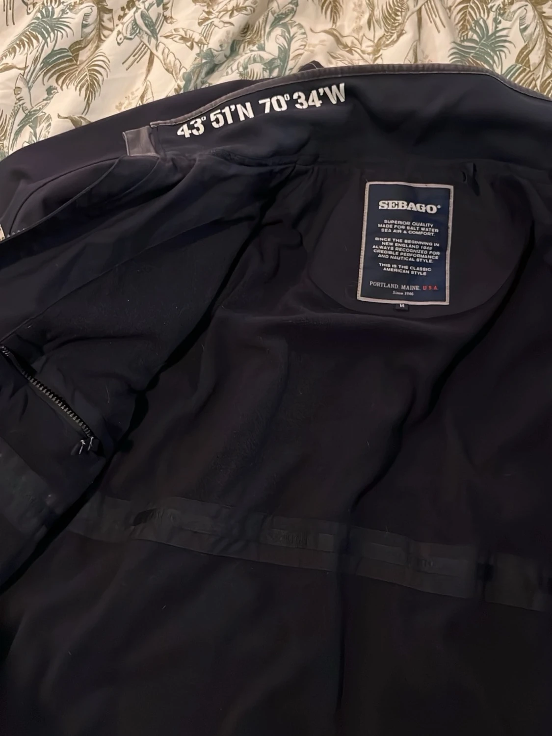 Svart/marinblå jacka från Sebago, M - 3