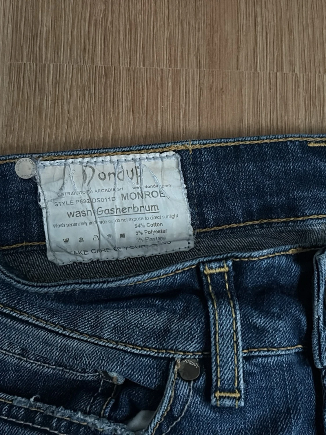 Mörkblå Dondup Jeans - 4