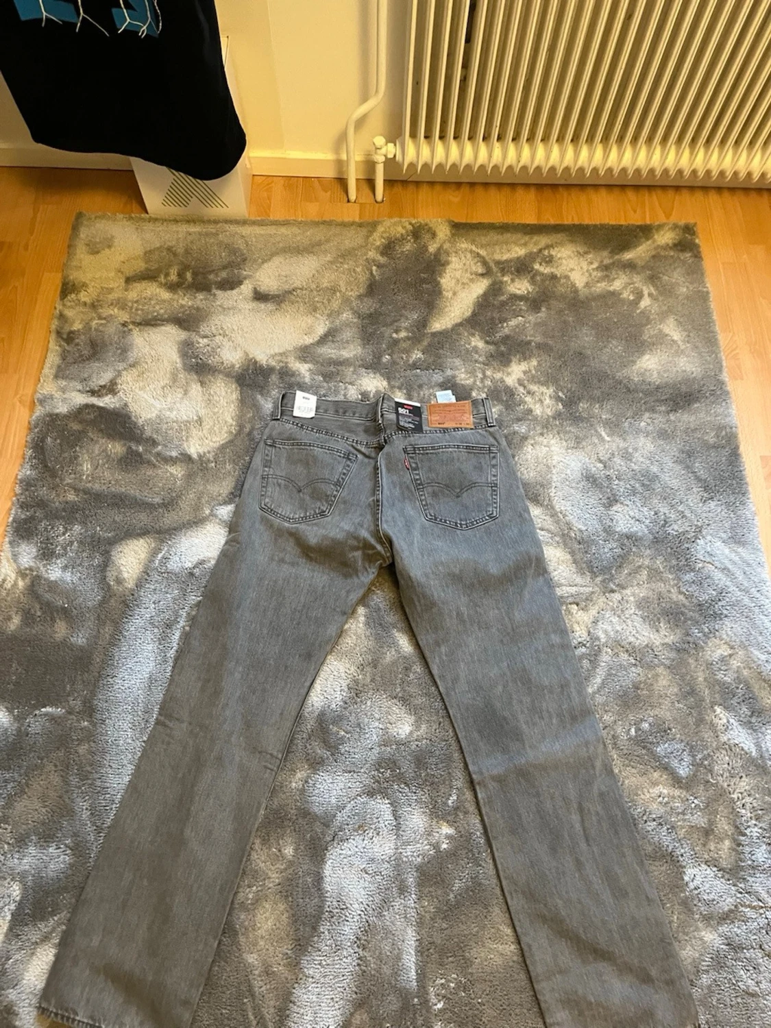Levi's 501 grå jeans straight fit - 1