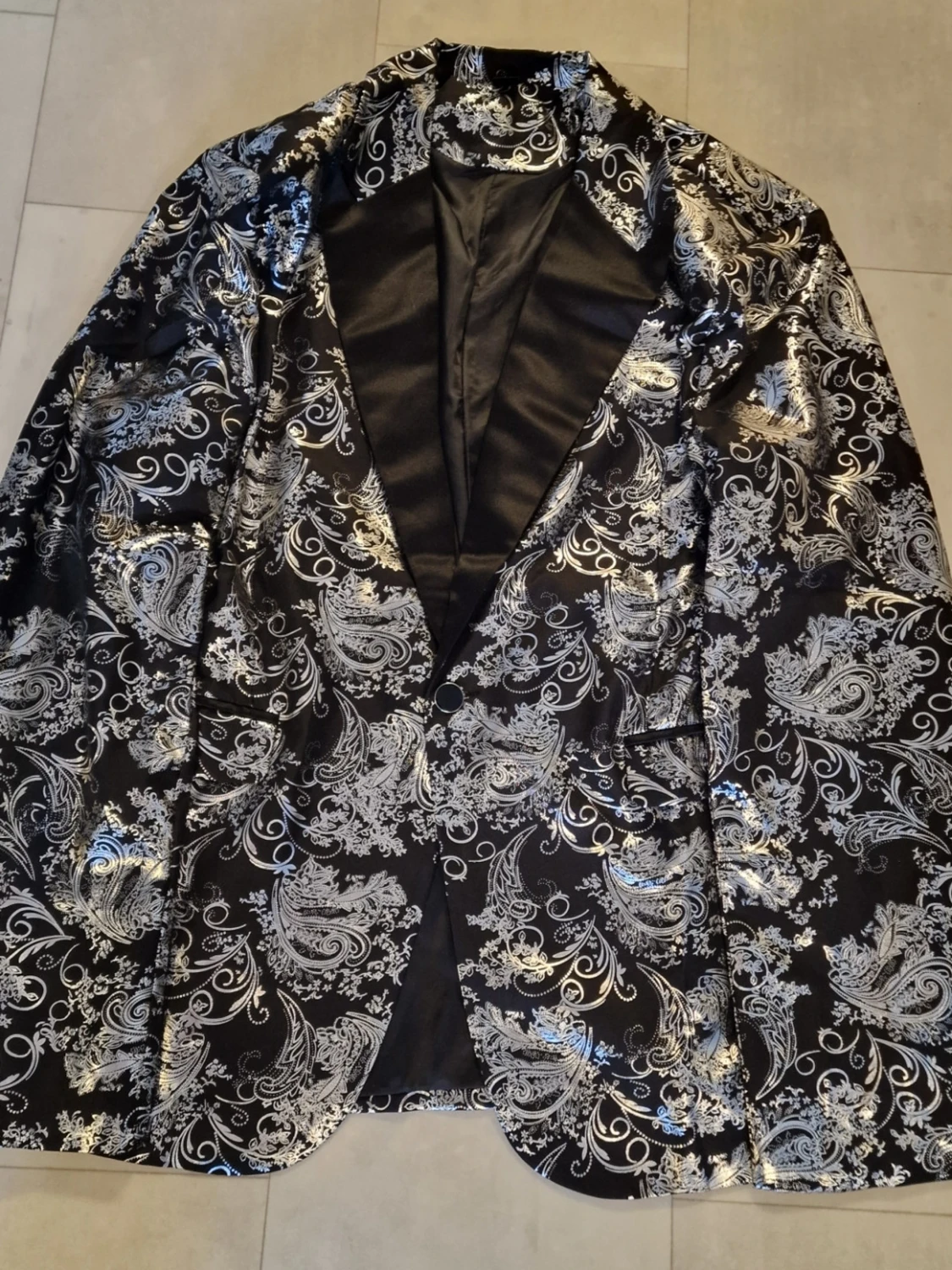 Glitter silver kavaj