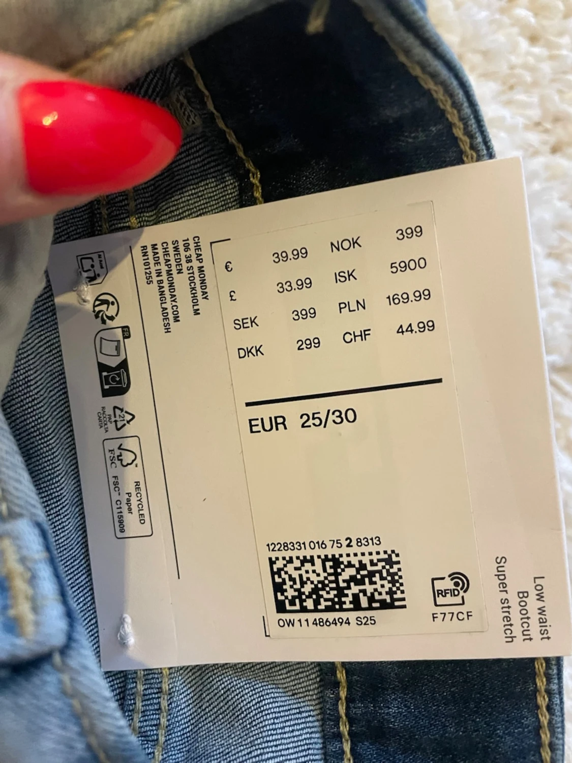 Bootcut jeans från Cheap Monday 25/30 - 2