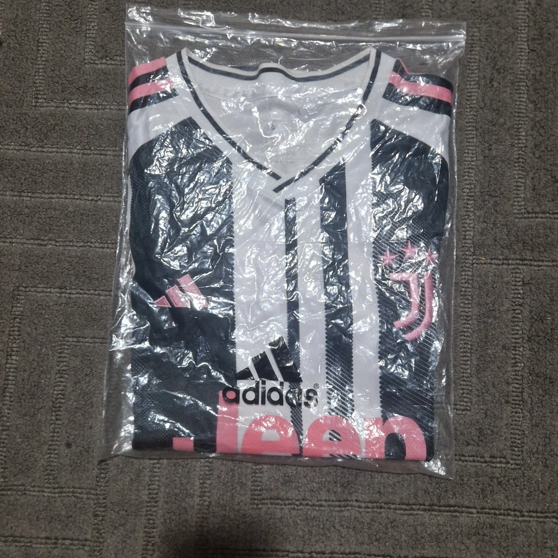 Juventus fotbollströja Adidas svartvit - 2