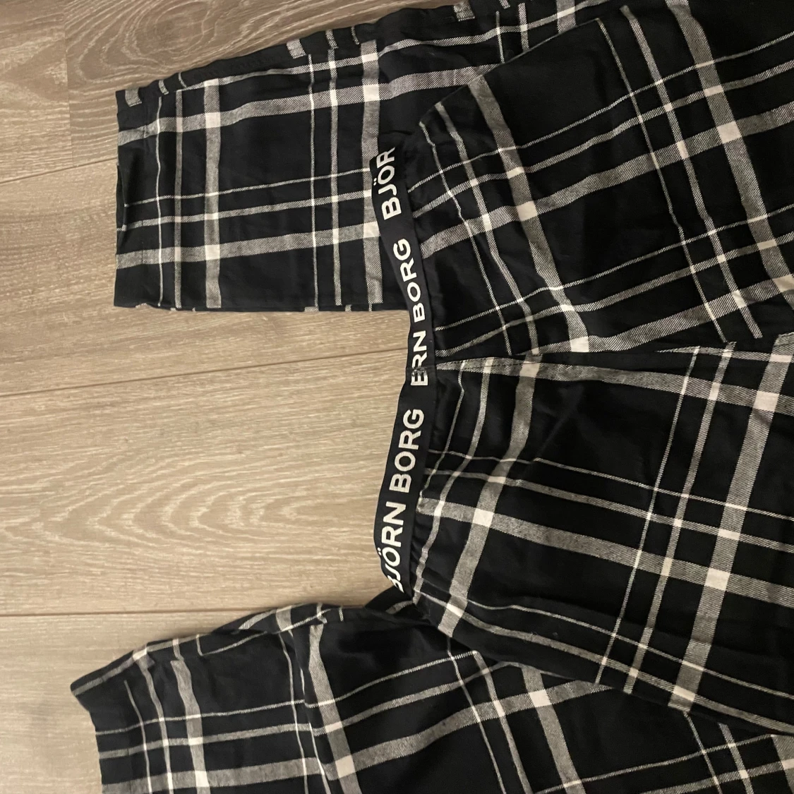 Svarta rutiga pyjamasbyxor från Björn Borg - 1