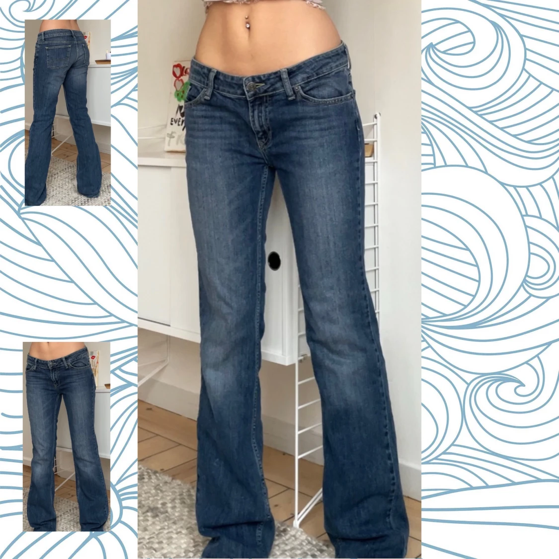 Lågmidjade bootcut jeans från Blue Ridge - 1