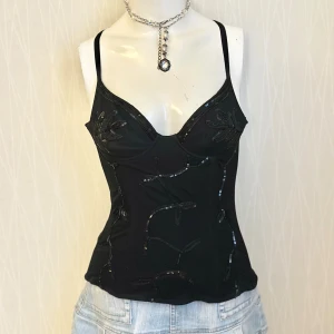 Mesh sequins embroidered corset top  - Made in Italy new condition 