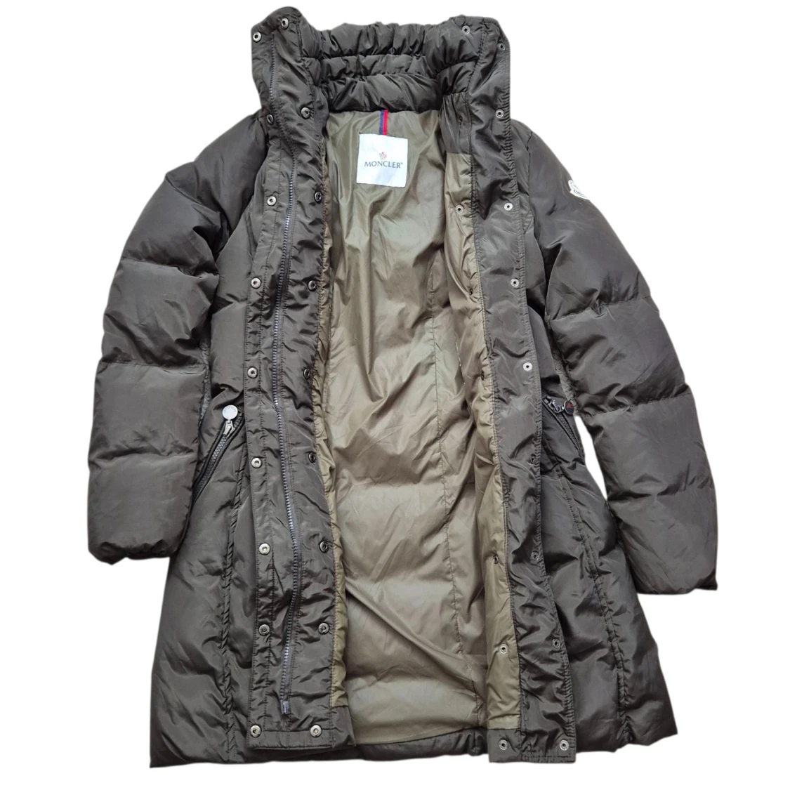 Svart lång dunjacka från Moncler - 3