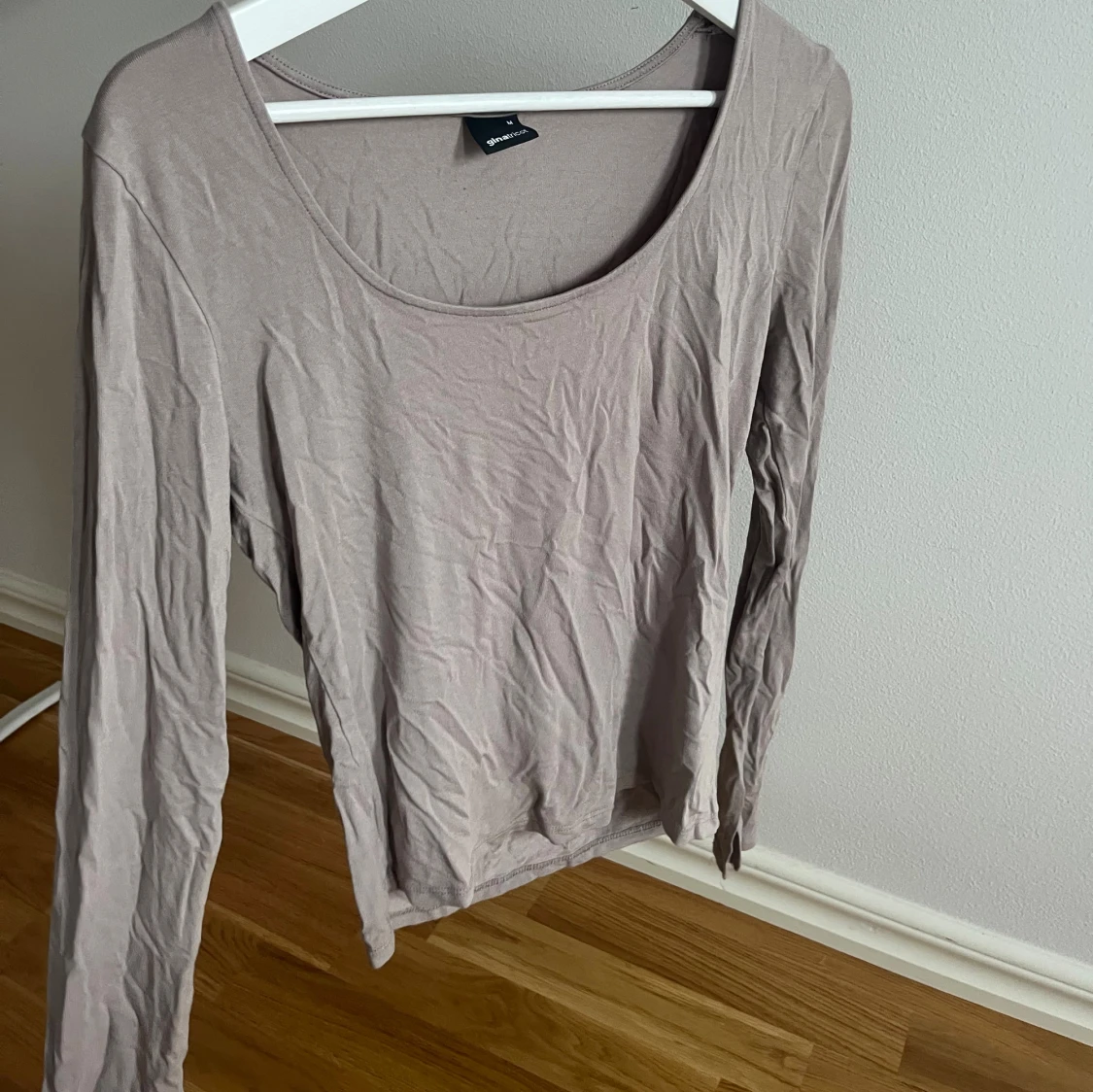 Beige långärmad topp - 2