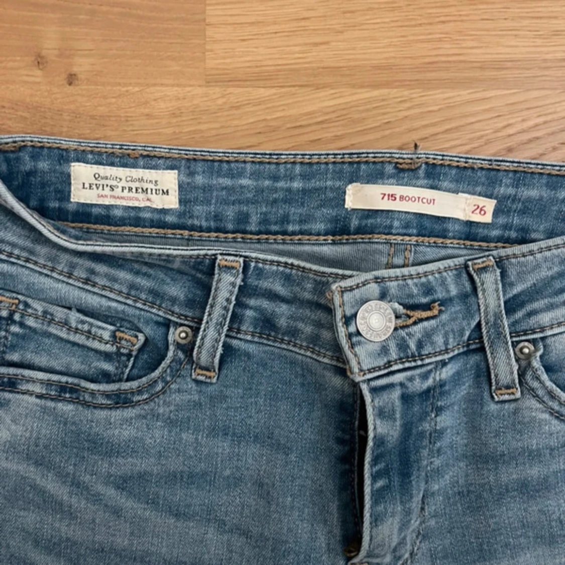 Levi's 715 Bootcut jeans ljusblå - 1