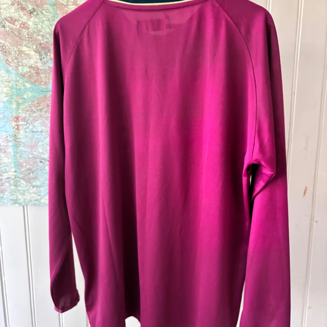 Vinröd Bolton Wanderers Reebok 2006/08  långärmad tröja, storlek L - 3