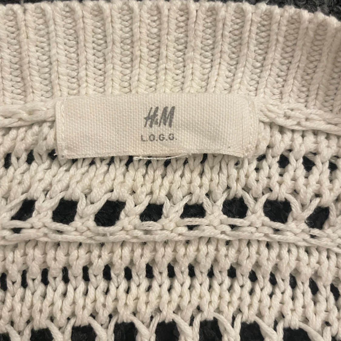 Randig stickad tröja från H&M L.O.G.G. - 2