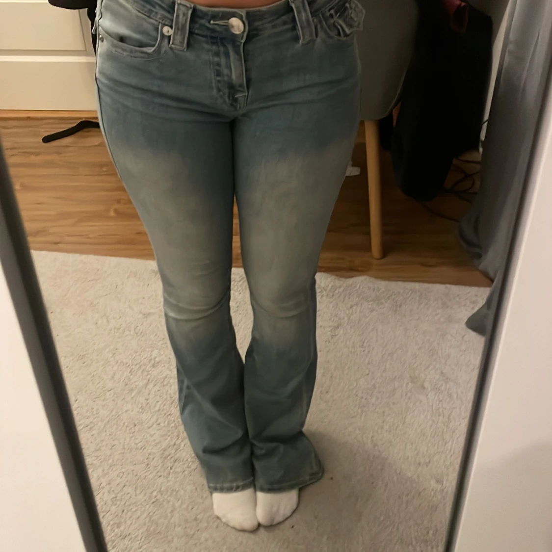 True Religion ljusblå bootcut jeans