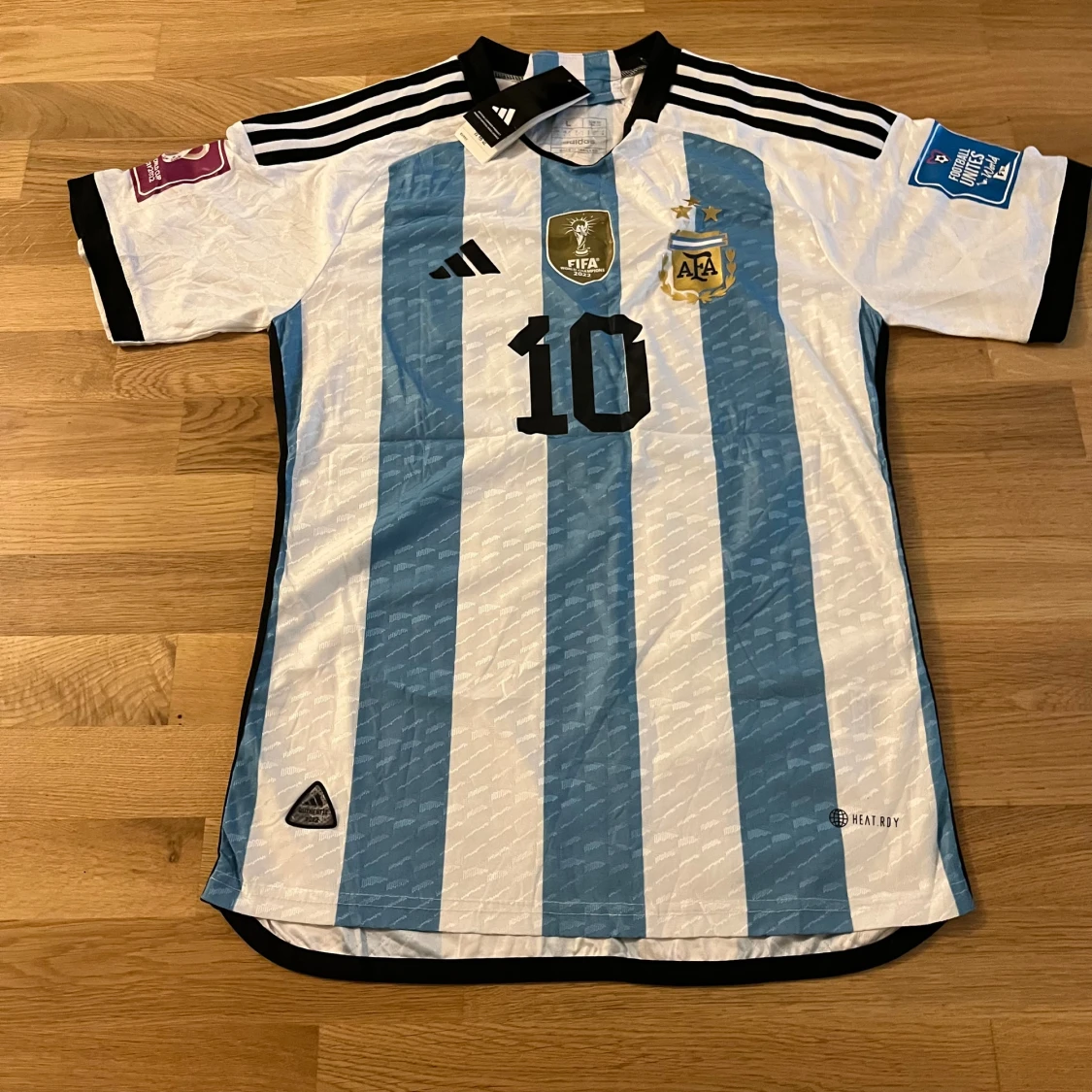 Signerad Messi Argentina matchtröja - 3