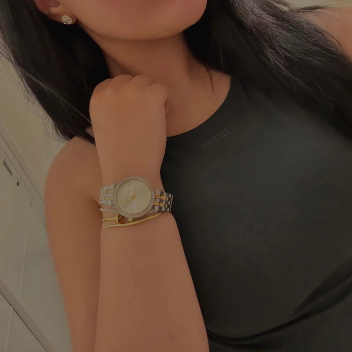 Michael Kors silver- och guldfärgad klocka