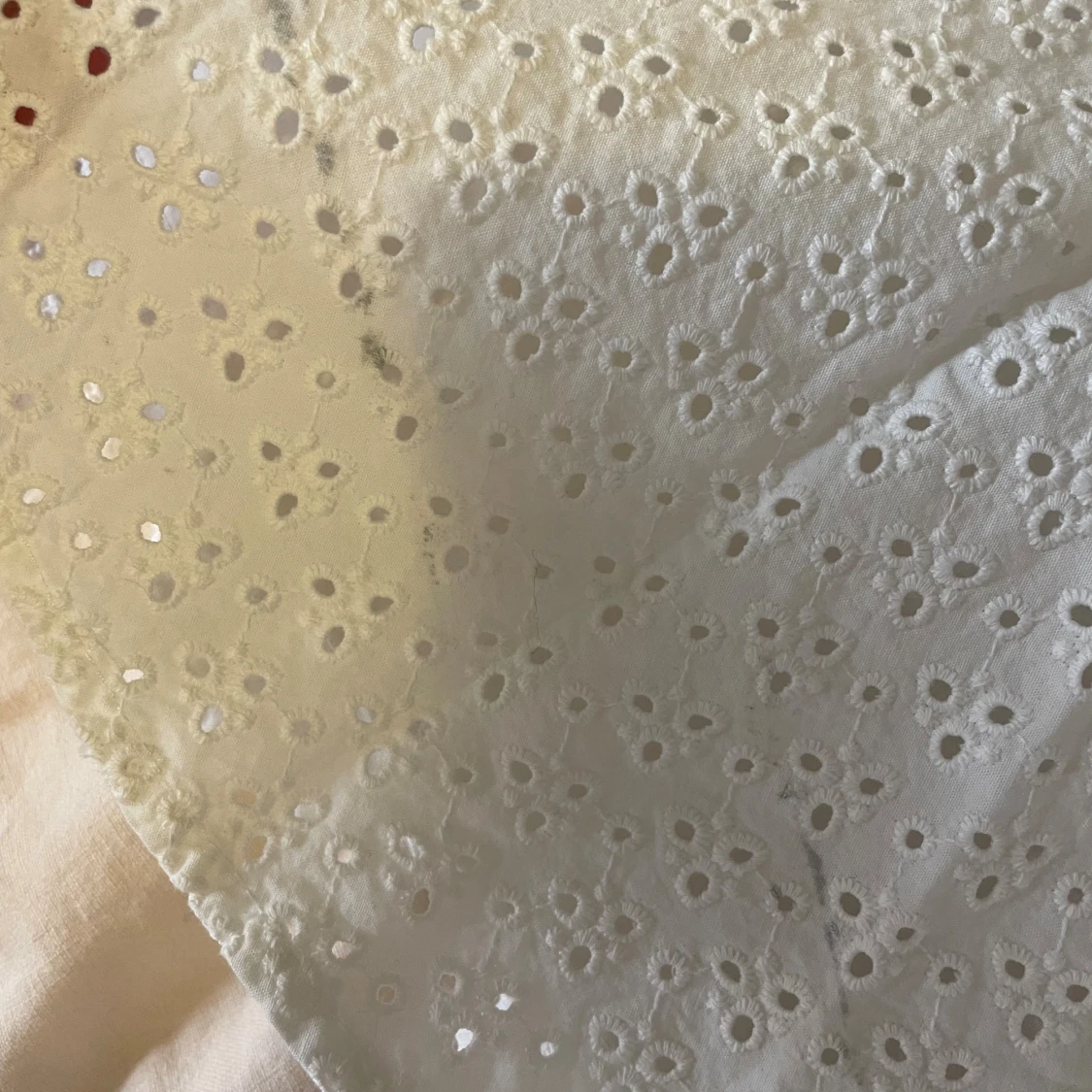 Vit broderad kjol - 3