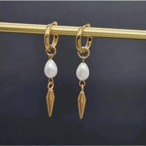 Handgjorda örhängen  - Material-rostfritt stål 