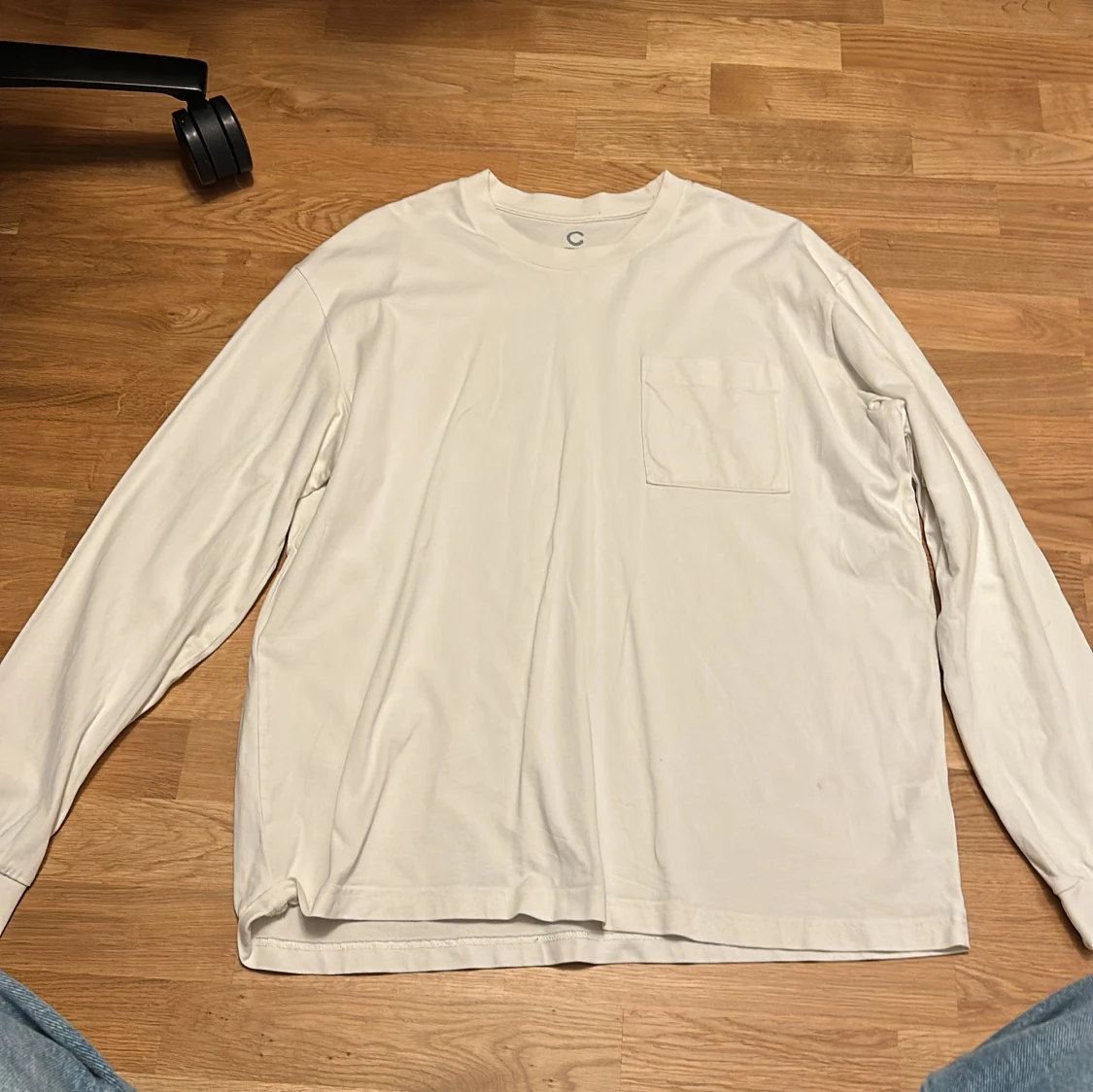 Vit långärmad tröja från C XL