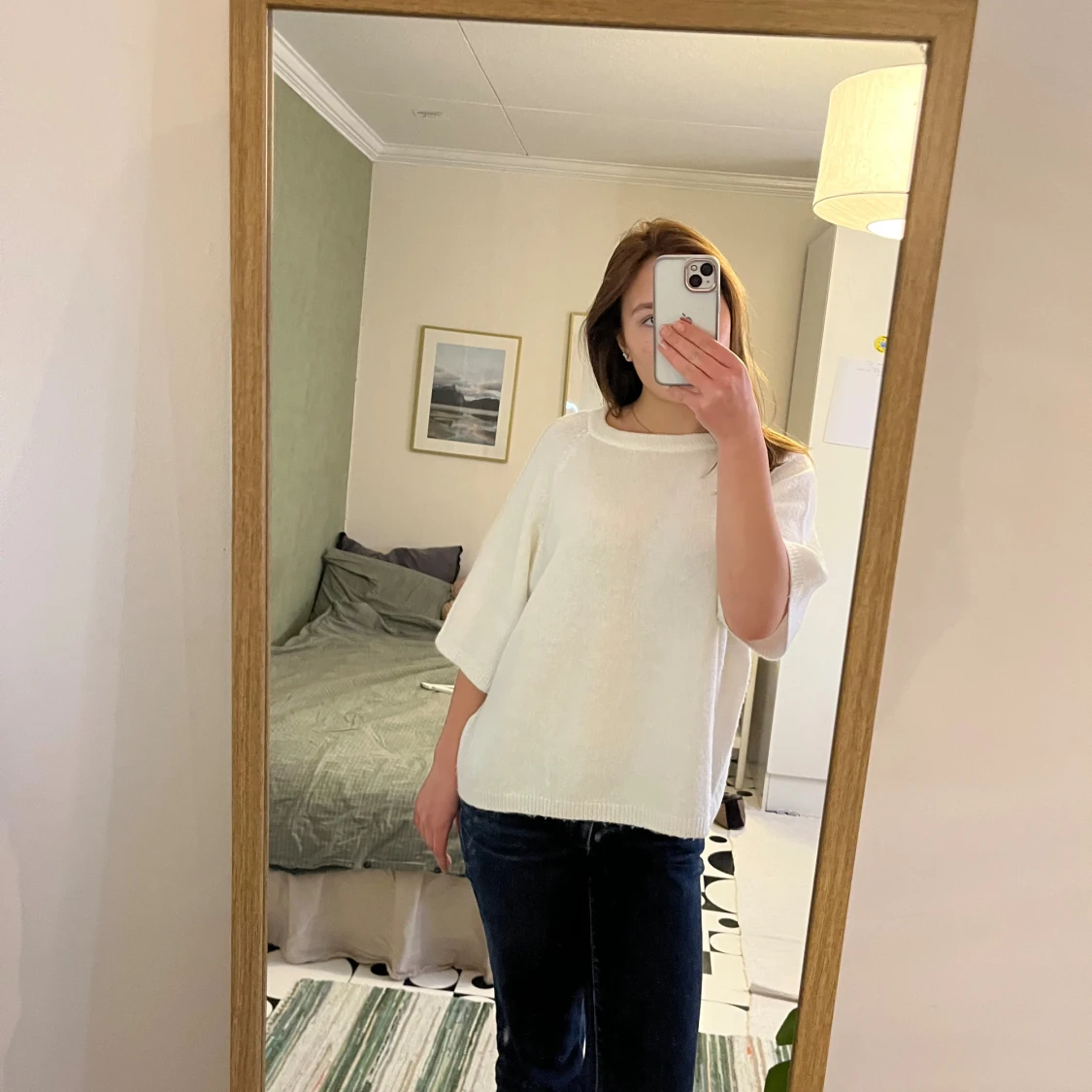 Vit stickad tröja från Lager 157 - 2