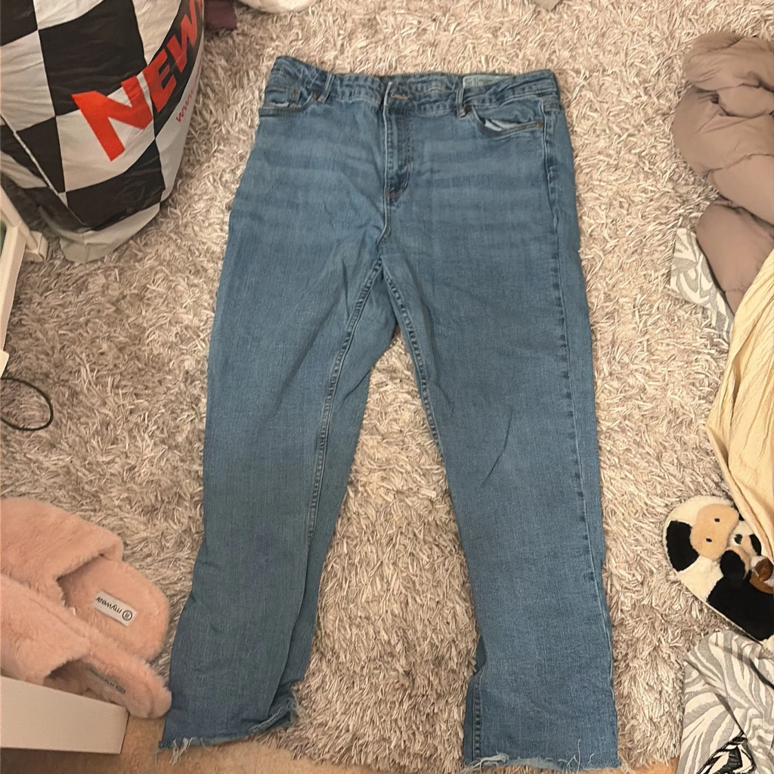 Blåa jeans strolek 46