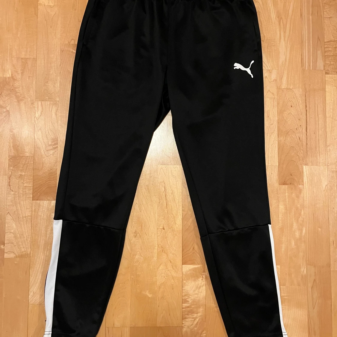 Puma Träningsbyxor Teamliga - Svart/Vit, strl L