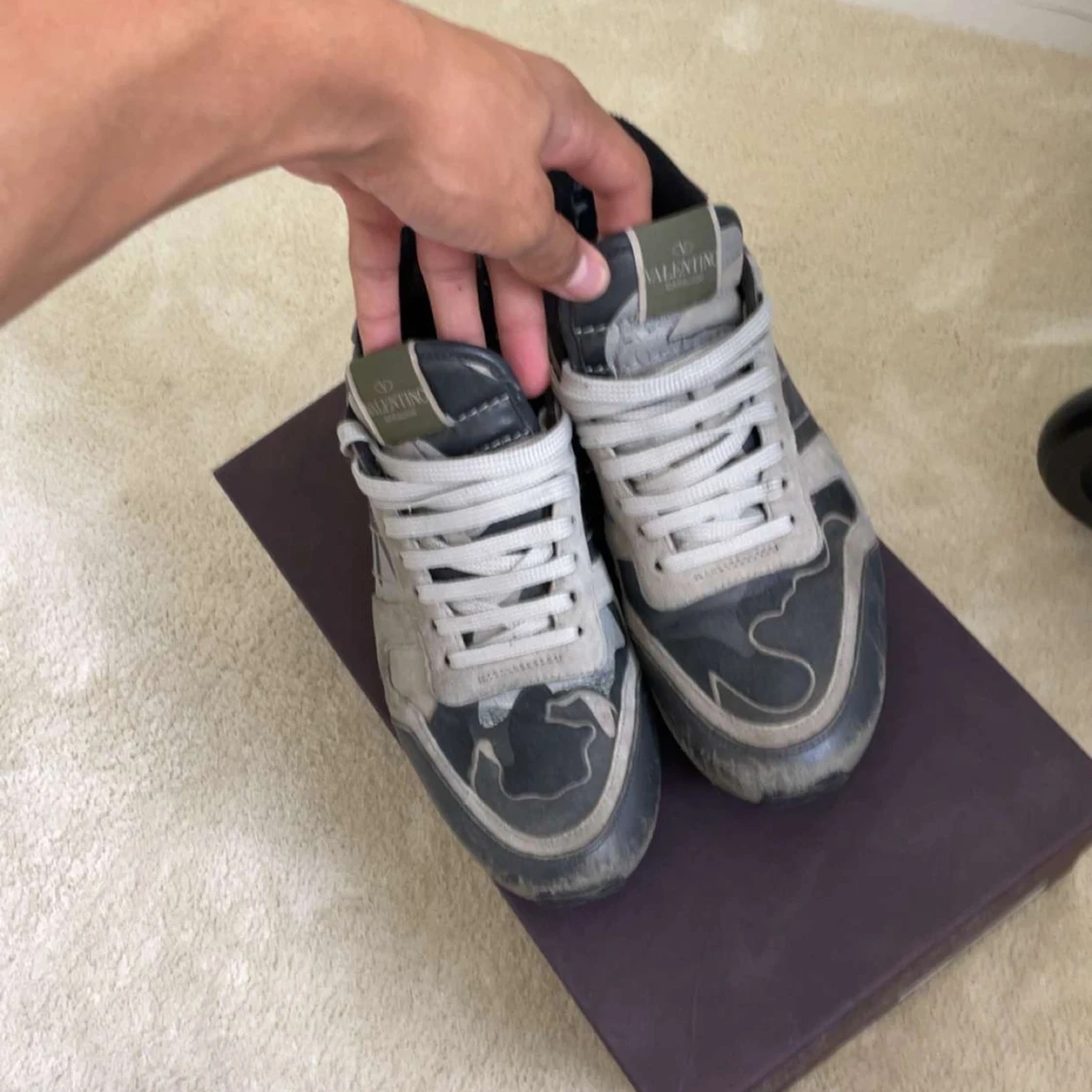 Valentino Rockrunner sneakers grå/svart - 1