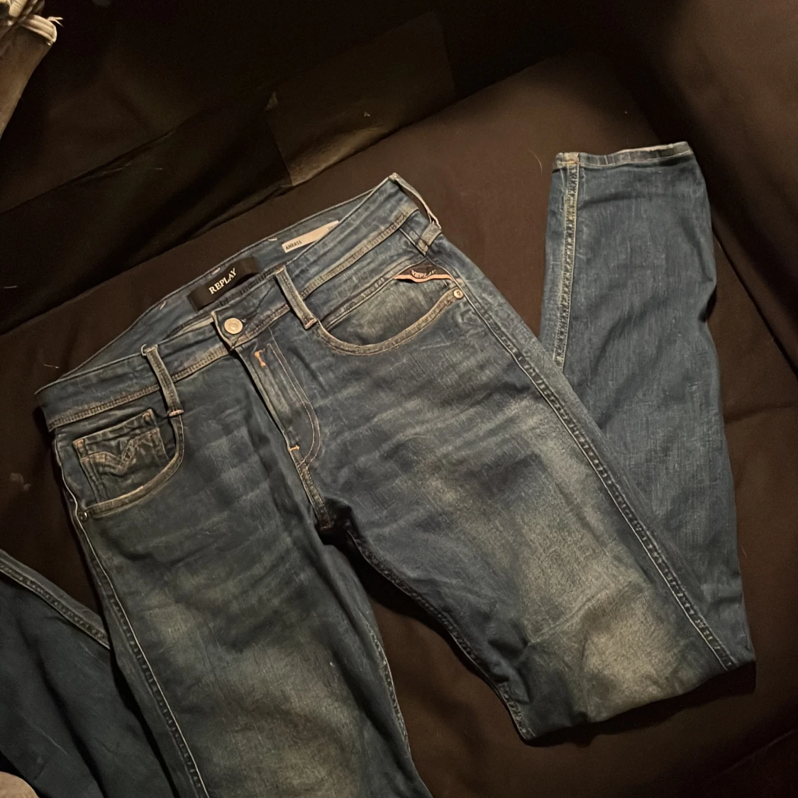 Replay Anbass blå jeans, stl 29 - 2