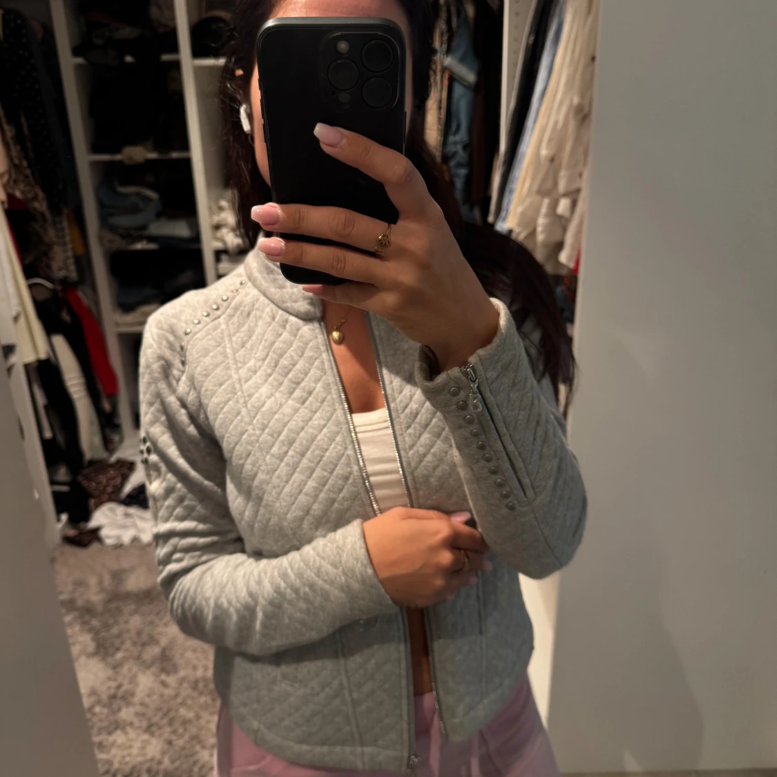 Grå quiltad jacka från Bogner - 1