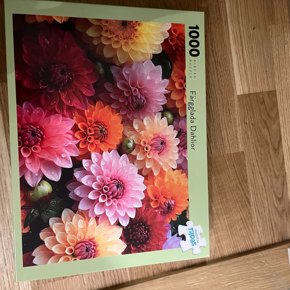 Färgglada Dahlior 1000 bitars pussel