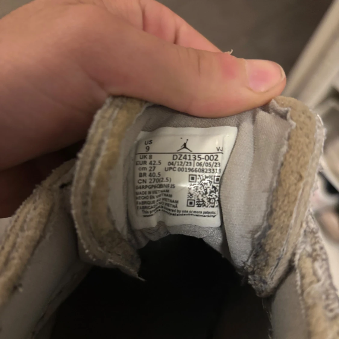 Nike Air Jordan 1 Low Grå/Svart - 2