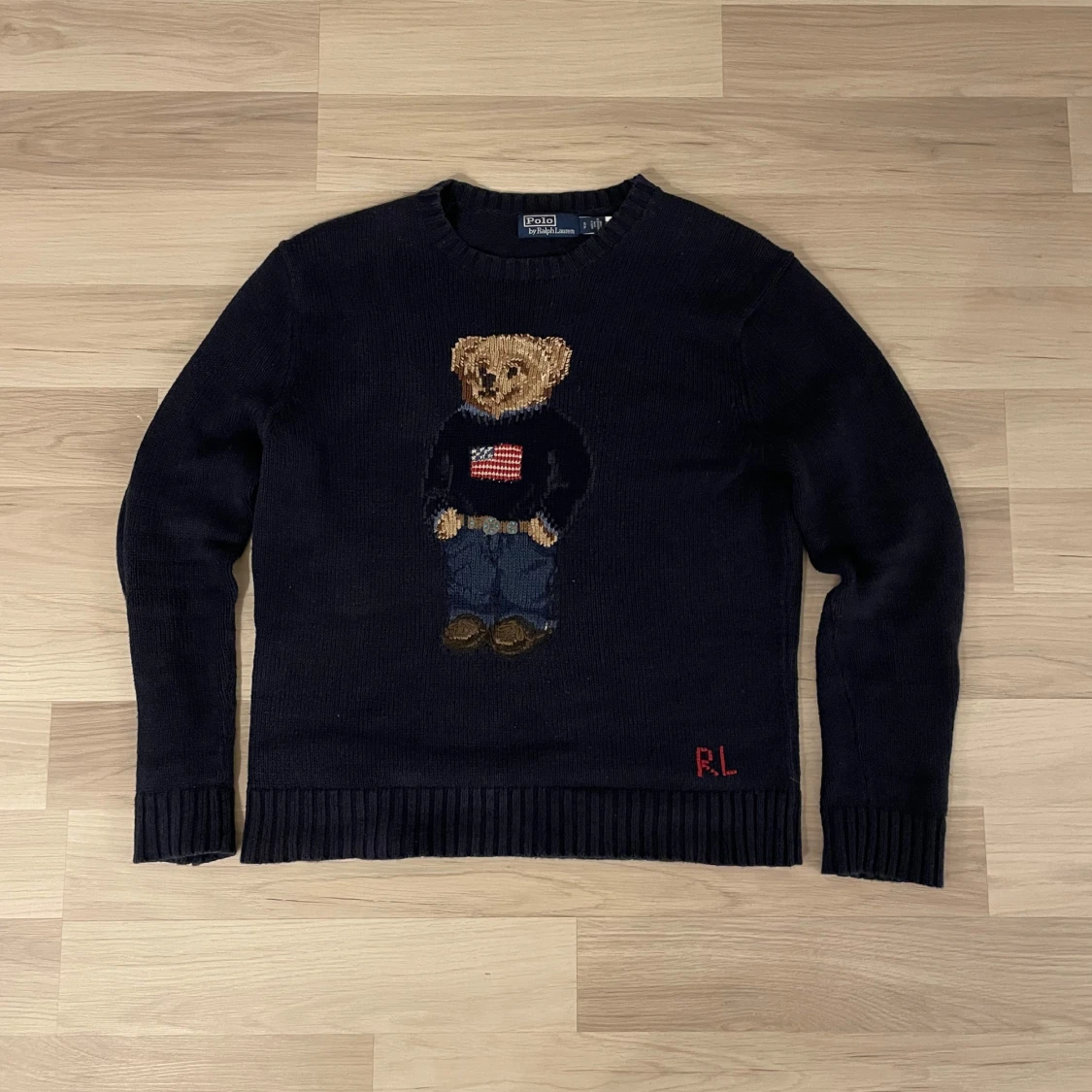 Stickad Polo Bear Tröja