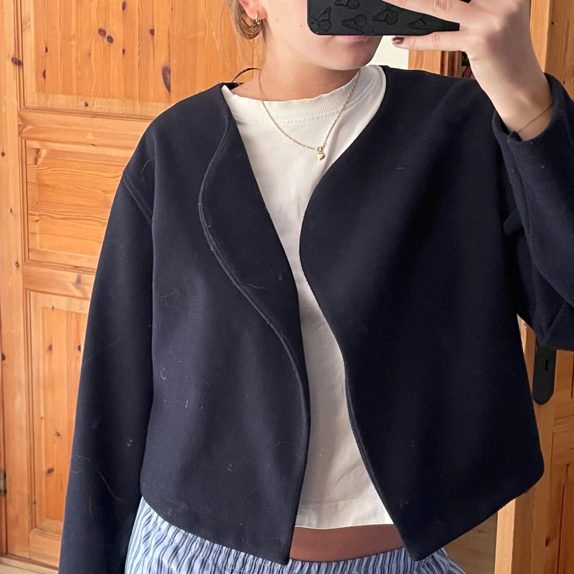 Mörkblå jacka från GinaTricot - 2