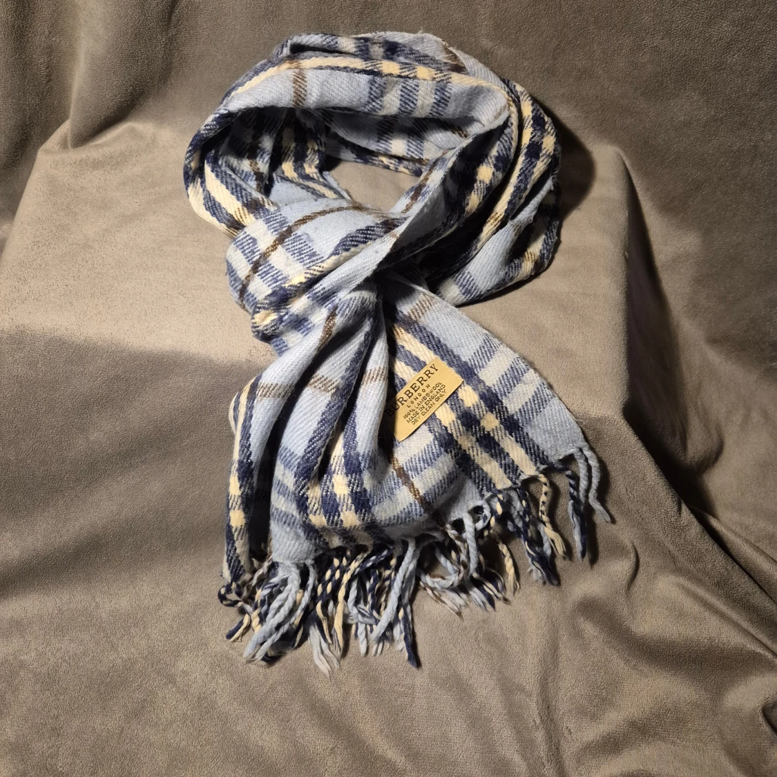 Rutig halsduk från Burberry i ull - 2