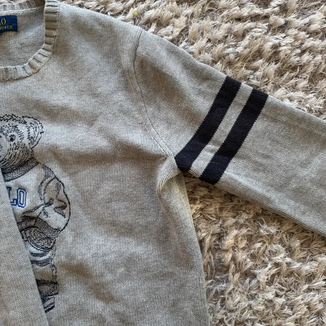 Grå stickad tröja Polo Ralph Lauren - 1