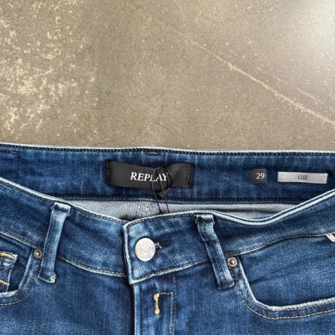 Blå Replay jeans skinny fit - 4