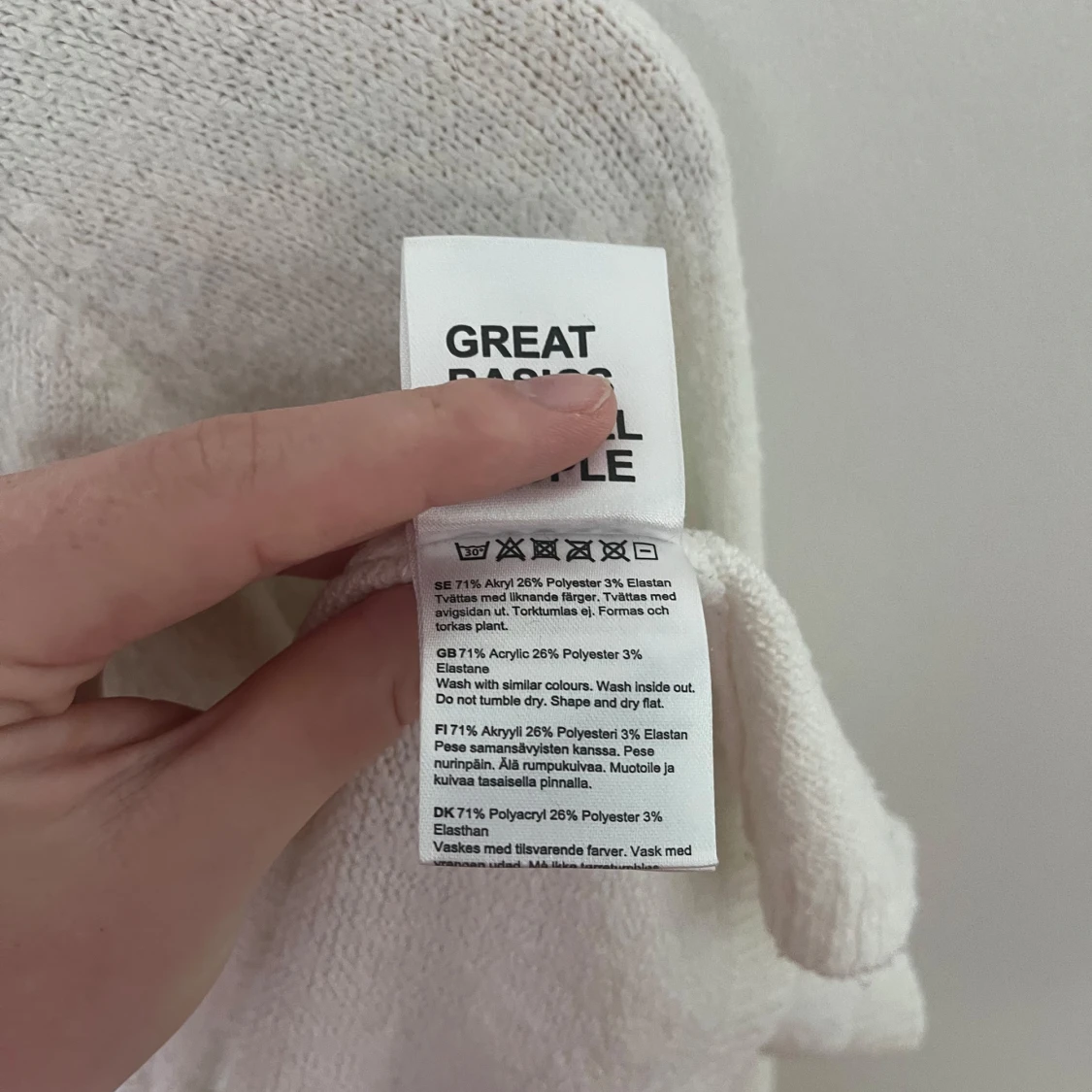 Vit stickad tröja från Lager 157 - 3