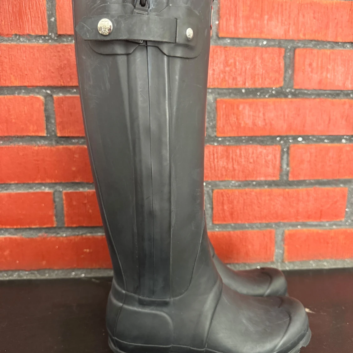 Svarta höga stövlar från Hunter - 1