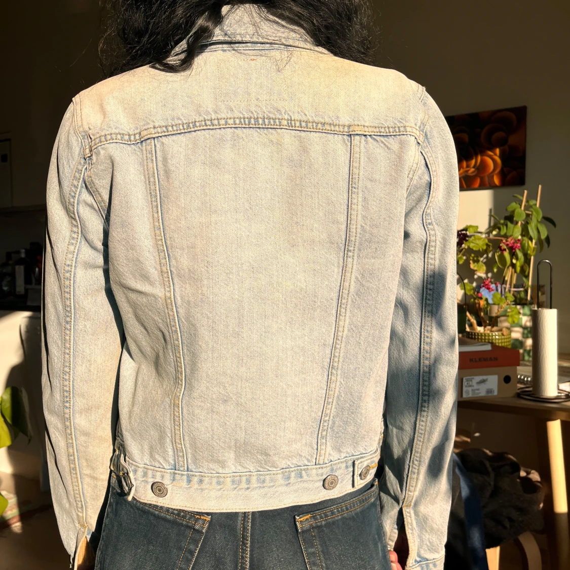 Ljusblå jeansjacka från Levi's strl S - 3