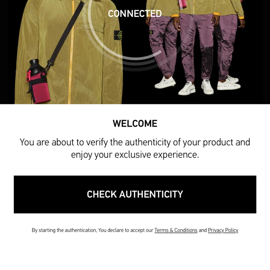 Vit hoodie från Stone Island - 4