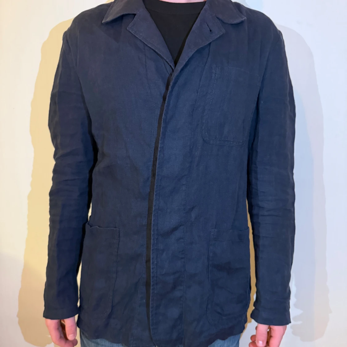 Mörkblå overshirt från Massimo Dutti