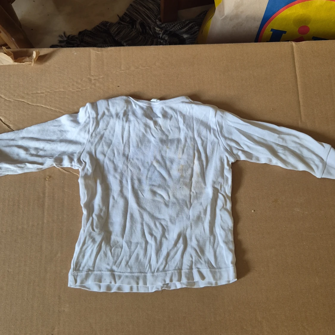 Vit långärmad tröja med nyckelpiga barn - 1