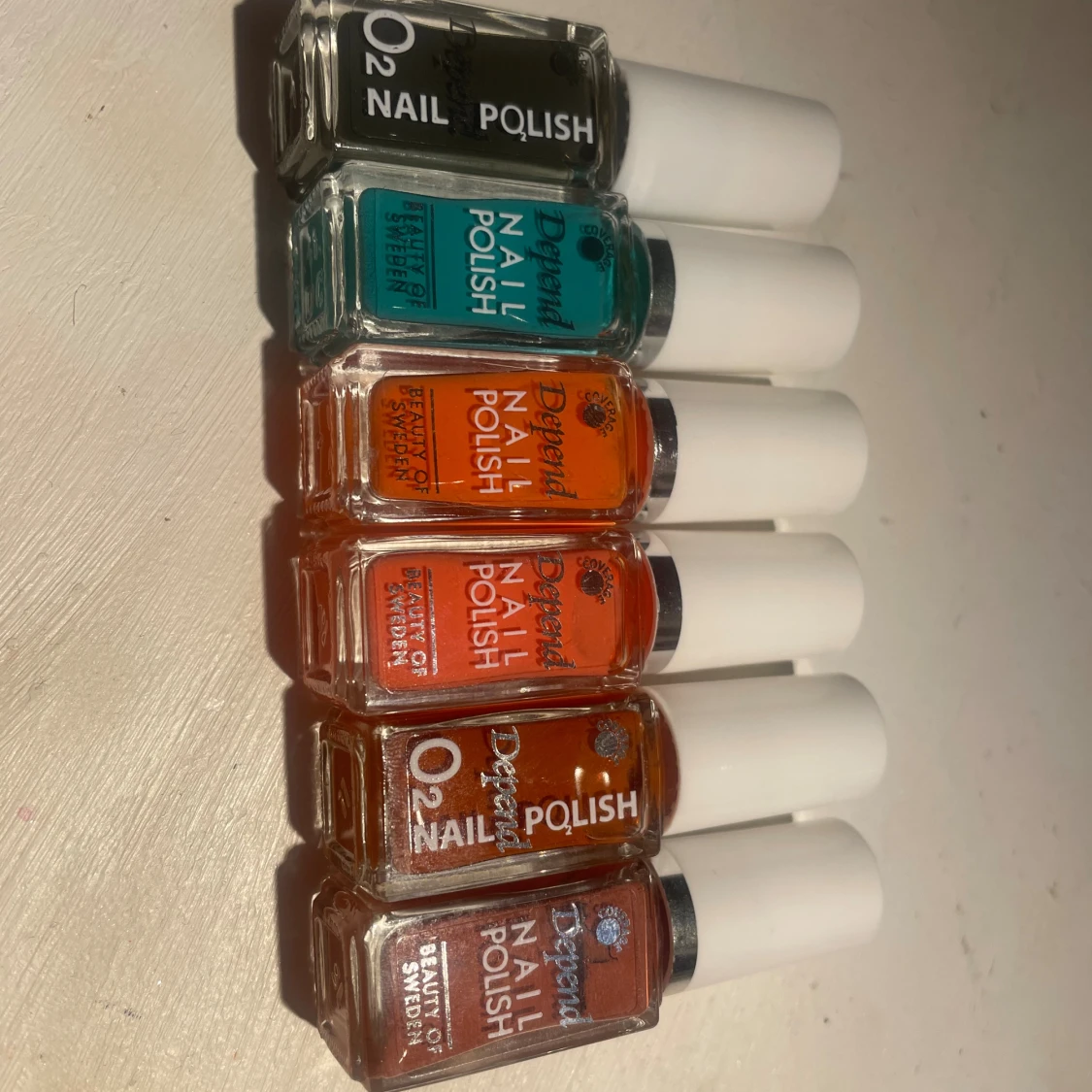 6 Depend nagellack i olika färger - 1