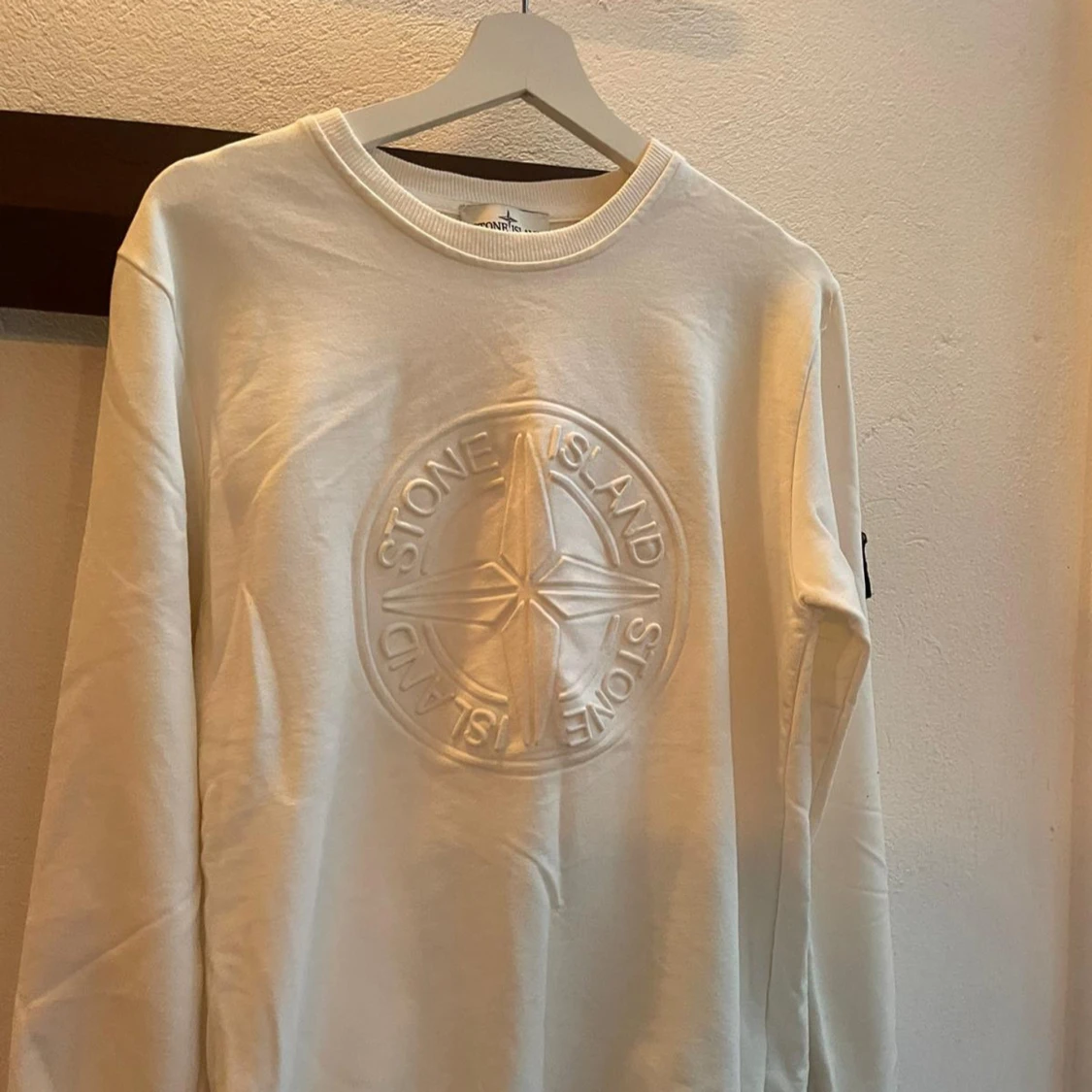 Vit sweatshirt från Stone Island